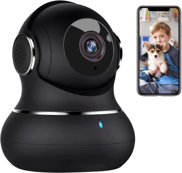 litokam 2K Indoor Security Camera, 360° Cameras for Home Security Indoor with Motion Detection, Pet Cam with Phone App, Baby Monitor-Night Vision - Image 1