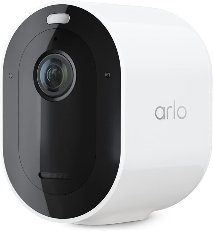 Arlo Pro 5S 2K Spotlight Camera - Wireless Home Security Camera with Spotlight, Color Night Vision, Dual-Band Wi-Fi & 2-Way Audio - White, 1 Pack, VMC4060P - Image 1